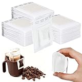 UHETLET 200 Stück Drip Coffee Bag Einweg Hängende Ohrtropf Kaffeebeutel filtertüten kaffeefilter kaffee portionsbeutel handfilter Tragbare Kaffee Papier Filter für eine tasse Reisen Zuhause Büro