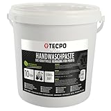 TECPO Handwaschpaste, 10 Liter | Handseife Reinigungspaste mit Citrusduft | reinigt und pflegt hautschonend hartnäckige Verschmutzungen