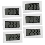 WEKADRIN 6 Stück Teiliges Digitales Einbau-temperaturmessgerät mit Hochpräzisem Sensor Kleines und Platzsparendes Design für Raum- Gewächshaus Fahrzeugtemperaturüberwachung im Hausgebrauch