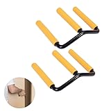 2PCS Plattenträger mit Tragegriff (zwei-Komponenten Griff für sicheren Halt, Paarweise) Board Lifter Eisen Gipskartonplatten Gripper Panel Carrier Plattengreifer für Handlich Transport