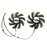 ZMHYGEW 2 Stück FDC10H12S9-C, GPU-Kühler, Grafikkartenlüfter, für PNY für GeForce für RTX 2070 für 8 GB XLR8 Gaming Overclocked Edition(Type A FDC10H12S9C)