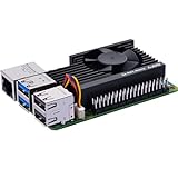 GeeekPi Aktiver Kühler für Raspberry Pi 5, Raspberry Pi 5 Armor Lite V5 Kühler mit PWM Lüfter, Aluminum Kühlkörper für Raspberry Pi 5 4GB/8GB