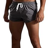 Herren-Trainings-Shorts, 7,6 cm, Kordelzug, Lauf-Shorts, schnelltrocknend, Fitness-Shorts, elastische Taille, Workout, Activewear, schmale Passform, lässige Sport-Shorts, leicht, atmungsaktiv
