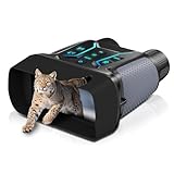 Nachtsichtgerät 4K 36MP, 8X Digitaler Zoom Fernglas mit Nachtsicht, 4.5“ HD-Display Infrarot Fernglas Nachtsichtgeräte, 4500mAh Wiederaufladbares, 7-Stufiges Nachtsicht mit 32GB TF Karte