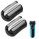 2 Stück Series 3 Scherkopf Rasierer Herren Elektrisch Ersatzkopf für Braun 32B 3040s 3000s 3050cc 3010s 3070cc 3080s 3090s 310s 3020s, 330s, S3 Scherkopf Elektrorasierer Ersatzscherteil