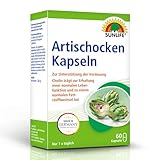 SUNLIFE Artischocken Kapseln hochdosiert - 1 x 60 Stück - hochwertige Kapseln aus Artischockensaftkonzentrat - gluten-, laktose- & sojafrei - Cholin zur Unterstützung der Verdauung & Leber