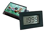 PeakTech Digital Einbau Voltmeter / Amperemeter 2000 Counts, 1 Stück, LDP-135, Schwarz, Grün