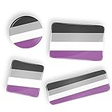 LGBTQIA Asexuell Asexual Stolz-Flagge Pin-Abzeichen-Schaltfläche - Pin zurück oder Magnet
