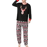 Familie Weihnachten Nachtwäsche Runden Hals Langarmelastischer Taille Pyjamas Matching Kit Fashion Halloween Pyjamas (#7)