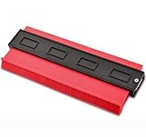 Shape Contour Gauge Duplicator Konturenlehre, Konturenlehre mit Feststeller, Kontur Duplikator, Konturmessgerät, Schablone Kontur Vervielfältigungslehre (12CM,Red)