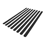 AnTina TAPES® Anti-Rutsch-Streifen für Treppen und Stufen, selbstklebende Aufkleber Alternative zum Treppenteppich, 30x640 mm, 8 Stück (Schwarz)