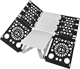 BoxLegend Shirt Faltbrett t Shirt Zusammenlegen t-Shirts Falter Falthilfe einfach und schnell für Kinder Kleidung Wäsche Falten Wäschefalter und Hemdenfalter (Schwarz & Weiß)