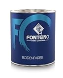 Fonteino Bodenfarbe Bodenbeschichtung Betonfarbe Betonbodenfarbe Kellerboden, geruchsarm - Anthrazitgrau 2,5L