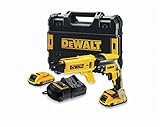 Dewalt 18 Volt Akku-Magazin-Trockenbauschrauber DCF620D2K (bürstenloser Motortechnologie, elektronische Motorbremse, Schraubtiefenanschlag, Magazinvorsatz, 2x 18 V / 2 Ah Li-Ion Akkus, Ladegerät)