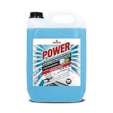 NIGRIN POWER Scheiben-Frostschutz Konzentrat Gletscherfrische | 5 Liter | Reinigungszusatz für Autoscheiben und Scheinwerfer | wirksam bis -52 °C | polycarbonatverträglich | schlierenfrei