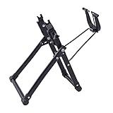 iMeshbean Zentrierständer Fahrrad, Fahrradständer Faltbares Fahrradmontageständer Schwerlast Aluminiumlegierung Schwarz Rad Reparaturständer für 16-29 Zoll Räder