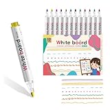 Nurila 12 Farben Kreidestifte für Tafel Abwaschbar, 2-3mm Kreidestifte, Kreidestift, Fenstermalstifte, Kreidestifte für Fenster, Chalk Marker für Fenster, Metall, Keramik, Glasmarker Tafelstifte