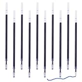 10 Stück Kugelschreiberminen, 0,5 mm Ersatzminen Kugelschreiber Minen, Einziehbare Stift Nachfüllungen, Kugelschreiber Nachfüllungen, 130 mm Länge, Kompatibel Mit meisten Einziehbare Stifte (Blau)