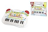 Simba 104010044 - ABC Tier Keyboard, mit verschiedenen Sounds, Tierlaute, Tragegriff, 38x32cm, Babyspielzeug, süße Tiermotive, Kinder Musik, Melodie, ab 3 Jahren