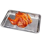 Backblech für den Ofen – Metall-Backblech-Kombination, hitzebeständiges Bratbrett, langlebiges Küchengeschirr | Professionelles Zubehör für die Zubereitung von Speisen zum Backen von Desserts, Protein