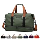 Sporttasche & Reisetasche für Damen und Herren - mit Schuhfach & Nassfach, Large Capacity Travel Bag Leichte Trainingstasche wasserdichte Schwimmtasche für Reisen, Sport, Fitness