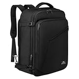 MATEIN Handgepäck Rucksack Flugzeug für Handgepäck 40x30x25 Eurowings Erweiterbar 30L Klein Reiserucksack Herren Schulrucksack Damen Cabin Bag für Easyjet für Business, Arbeit, Reise, Schwarz