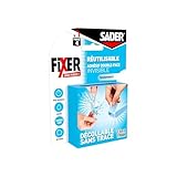 Sader Befestigung ohne Bohren unsichtbar – doppelseitiges Klebeband extra unsichtbar – innen – glatte Oberflächen – rückstandslos abziehbar – wiederverwendbar – Farbe: transparent – 1,5 m x 19 mm