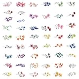 Blumen-Scrapbooking-Aufkleber, dekorativer Aufkleber, schöne Belohnungsaufkleber, Pflanzenaufkleber, Etikett für Umschläge, Grußkarten