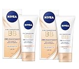 2x Nivea 5in1 Tagespflege BB 24h Feuchtigkeit Heller Hauttyp LSF20 je 50ml Creme