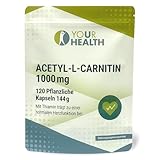 ACETYL-L-CARNITIN 1000 mg; in pflanzlichen Kapseln; mit Thiamin