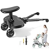 Universelles Kinderwagenbrett, Skate Kinderwagen, universal, tragbar Kiddy Boards mit Aufhängegurt, Bretter mit Rollen für Babys, für Kinder von 2 bis 6 Jahren (25 kg)