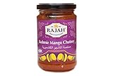 Kajal Rajah Kashmir Mango Chutney (3 x 340g) Indisch natürliche Schale, ideal zu Currys, Käse, Gegrilltem und mehr Glutenfrei