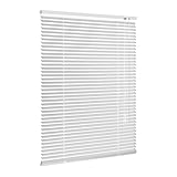 Ventanara® Jalousie Aluminium Weiß inklusive Montagematerial mit und ohne Bohren 50 x 130 cm