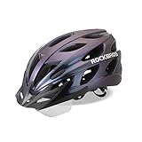 ROCKBROS Fahrradhelm Rennrad Helm Radhelm mit Abnehmbaren Visier Cityhelm Leichter Stadthelm für Damen und Herren MTB 57-62CM/58-65CM Violett