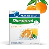 Magnesium-Diasporal 400 EXTRA, Trinkgranulat Magnesium Sticks | Hochdosiertes Magnesiumcitrat | Extra fruchtiger Orangengeschmack | Bei erhöhtem Bedarf | Vegan, zucker- und glutenfrei | 20 Sticks