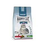 Happy Cat 70593 - Indoor Adult Voralpen Rind - Katzen-Trockenfutter für ausgewachsene Katzen und Kater - 4 kg Inhalt