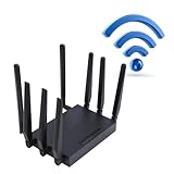 5G CPE-Router, 5G 1000 Mbit/s LAN-Netzwerk-Router, Gigabit Ethernet Dual Band 2,4 G 5,8 G Mobilfunk-Router-Repeater-Brücke mit SIM-Kartensteckplatz, 8 Antennen, Bis zu 20