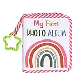 Baby Memory Album - 7.09x5,51 Zoll Neugeborenes Bild für Andenkenszeit Rainbow Print Scrapbook, kompaktes Fotoalbum mit Star Hook, ideal für Geschlechts -Enthüllung, Muttertag und Brautduschengeschenk