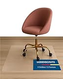 TEXMAXX Bürostuhl Unterlage milchig weiß versch. Größen/Bodenschutzmatte/Schreibtischstuhl Unterlage/Schutzmatte/Fußbodenschutz - 90 x 120 cm