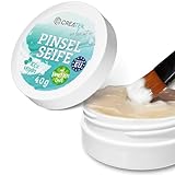 CreaTek hochwertige Pinselseife für Künstler [ 100% vegan & Made in EU ] Pinsel Seife für eine perfekte & natürliche Pinsel Reinigung - Pinselseife Acrylfarbe, Paint Brush Cleaner, Brush Soap