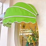 Zusammenklappbares halbkugelförmiges Türvordach, Kuppelmarkise, für Außenbereich, Fenster, Tür, Vordach, Bogenmarkise, Terrasse, Veranda, Schutz, Fenstermarkise, UV-Schutz, Regen, Schneeschutz mit