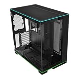 Lian Li O11D EVO RGB PC-Gehäuse, integrierte RGB-Beleuchtung, 455 mm GPU-Freiheit, bis zu 420 mm Radiatoren, Stahl, Aluminium, Gehärtetes Glas, Schwarz