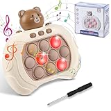 Ainiv Pop it Fidget Spielzeug, Quick Push Spiel, Puzzle-Spielmaschine Game Controller, Bubble Sensory Fidget Toy mit Musik, Elektronisches Sensorspiel für frühe Entwicklung und Konzentrationstraining