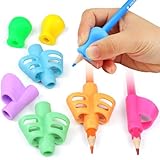 PROPOG 8 Stück Schreibhilfe für Stift, Stifthalter Kinder Hilfe Silikon Schreibhilfe Stifthaltung Ergonomische Stifte für Linkshänder oder Rechtshänder