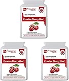 Cherry Max+ (3er Pack) 2100mg Montmorency Kirsche mit Schwarzkirsche I 90 vegane Kapseln hochfest I Hergestellt in Großbritannien von Prowise Healthcare