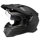 O'NEAL | Motorradhelm | Enduro Touring Adventure Street | Guter Fit, Pinlock und Bluetooth fähig, integrierte Sonnenblende | D-SRS Helmet Solid V.22 | Erwachsene | Schwarz | Größe L