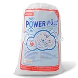 POWER FÜLL Füllwatte 1,5 kg | Bastelwatte & Kissenfüllung | 1500gr Stopfmaterial | Waschbare Füllwatte