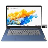 Lenovo ideaPad Slim-3 Chromebook-Laptop für Studenten und Unternehmen, 35,6 cm (14 Zoll) FHD-Touchscreen, 8-Core-MediaTek Kompanio 520, 4 GB RAM, 64 GB eMMC, 13,5 Stunden Akkulaufzeit, Alpacatec 64 GB