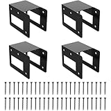 Kaminholzständer | Set mit 4 Aufbewahrungshalterungen für Holzscheite, verstellbarer Aufbewahrungs-Organizer für Garten, Camping, Garage
