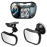 360° Auto Rückspiegel fur Baby, Baby Rücksitzspiegel, Spiegel Auto Baby, Baby Mirror, Spiegel Auto Baby Rückbank, Baby Autospiegel